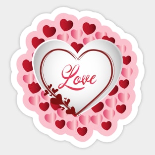 Love makes the world go round Sticker